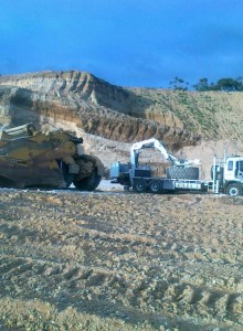On-site servicing at sand mine-Vic operations